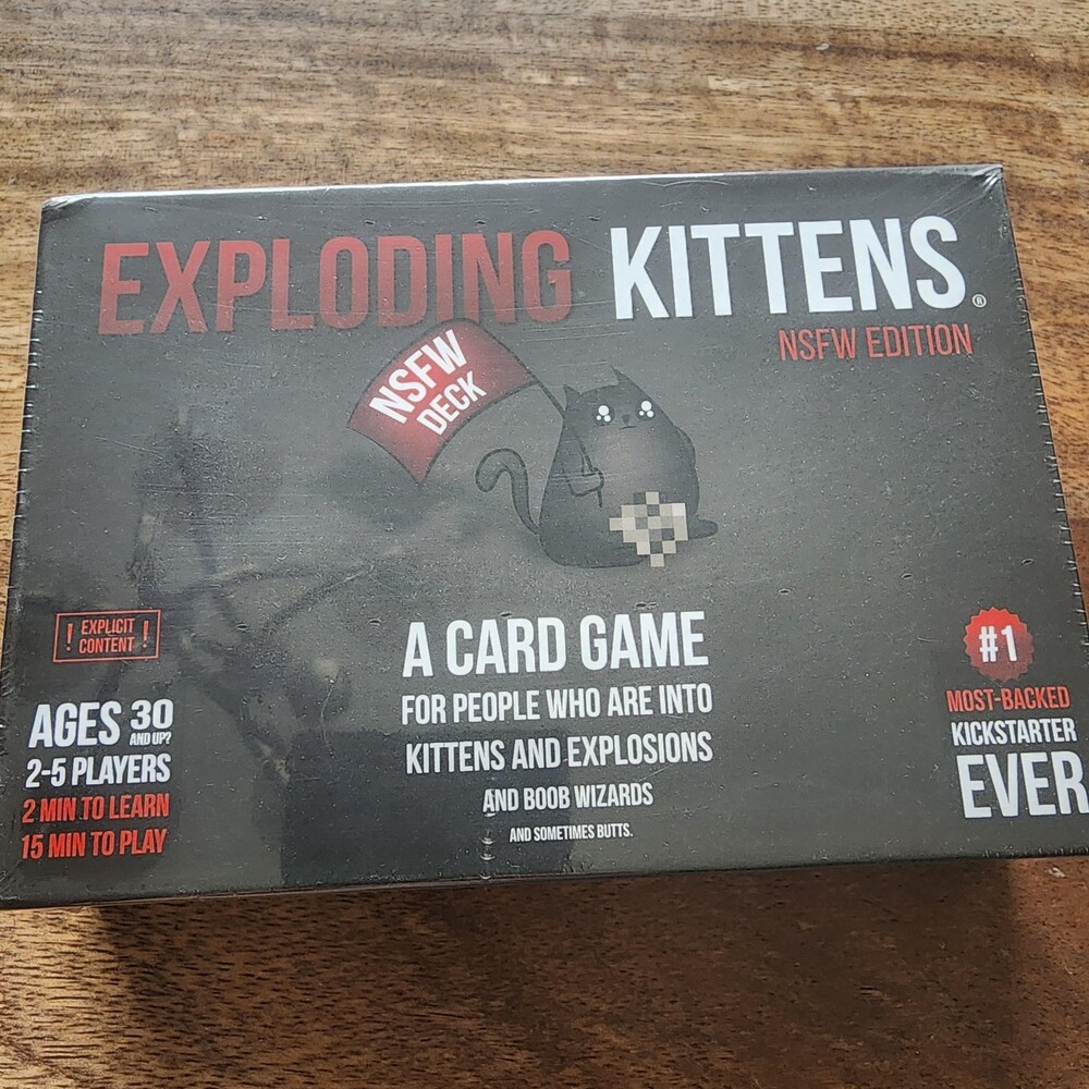 Exploding Kittens NSFW Adult Party Card Game 2020 2-5 Players 30+ New Sealed